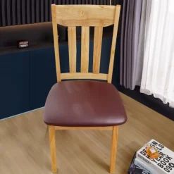 Dining Chair Seat Covers Waterproof Seat Slipcover PU leather Seat Covers Chairs Removable Chair Seat Cushion Cover