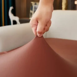 Dining Chair Seat Covers Waterproof Seat Slipcover PU leather Seat Covers Chairs Removable Chair Seat Cushion Cover