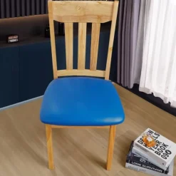 Dining Chair Seat Covers Waterproof Seat Slipcover PU leather Seat Covers Chairs Removable Chair Seat Cushion Cover