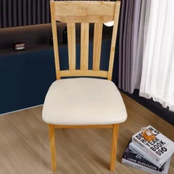 Dining Chair Seat Covers Waterproof Seat Slipcover PU leather Seat Covers Chairs Removable Chair Seat Cushion Cover