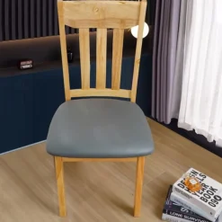 Dining Chair Seat Covers Waterproof Seat Slipcover PU leather Seat Covers Chairs Removable Chair Seat Cushion Cover