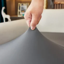 Dining Chair Seat Covers Waterproof Seat Slipcover PU leather Seat Covers Chairs Removable Chair Seat Cushion Cover