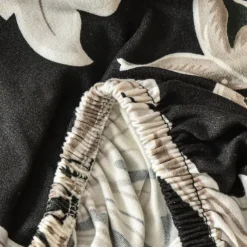 Dining Chair Seat Covers Stretch Printed Chair Seat Covers Set of 2 Removable Washable Upholstered Chair Seat Protector Cushion Slipcovers for Kitchen Office