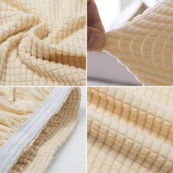 Dining Chair Slipcover Stretch Chair Seat Cover for Dining Room Chair Protectors Covers Dining, Soft Thick Washable