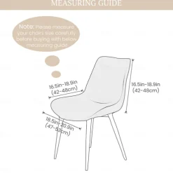 Dining Chair Slipcover Stretch Chair Seat Cover for Dining Room Chair Protectors Covers Dining, Soft Thick Washable