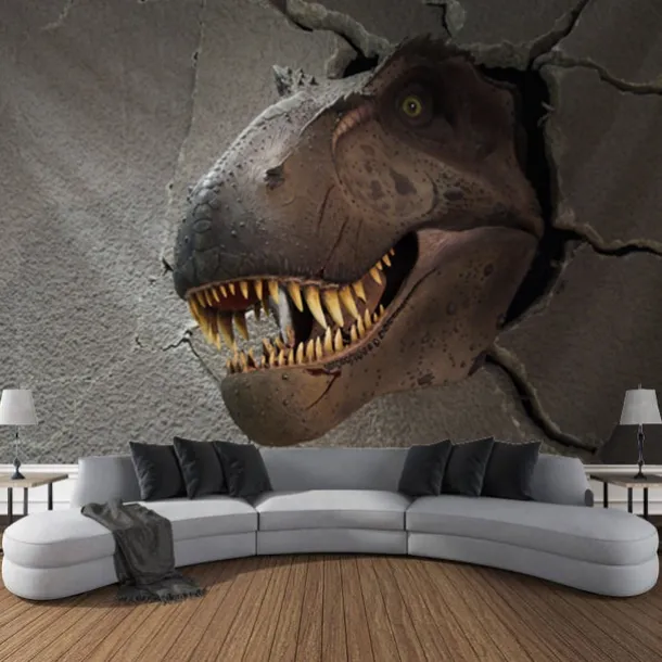 Dinosaur Ancient Forest Wall Tapestry Animal Art Decor Photograph Backdrop Blanket Curtain Hanging Home Bedroom Living Room Decoration