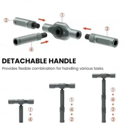 DIY Screwdriver 24 in 1 2025 New 24 in 1 Multi-bit Magnetic Screwdriver Set, Magnetic Screwdriver Set, Multi-purpose Ratchet Wrench Screwdriver S2 Magnetic Drill Bit, Removable T Ratchet Handle