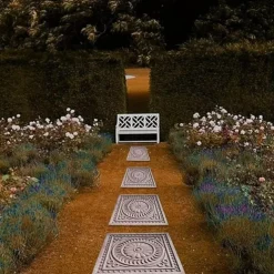 DIY Stepping Stones Mold - Square Paving Mold, Plastic Concrete Cement Mold - Garden Landscape Brick Pedal Making Tools