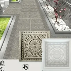 DIY Stepping Stones Mold - Square Paving Mold, Plastic Concrete Cement Mold - Garden Landscape Brick Pedal Making Tools