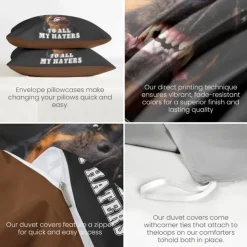 Dog Graphic Prints Duvet Cover Set 100% Cotton Soft and Comfortable Bedding Set with Fun Dog Print Cozy and Stylish Perfect for Dog Lovers Bedroom Decor Easy Care and Machine Washable