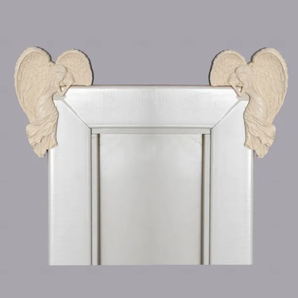 Door Frame Angel Decor Statues Ornaments with Heart-Shaped Wings Sculpture Angel in Your Corner Resin Wall Sculpture Crafts for Home Living Room Bedroom Decoration