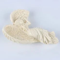 Door Frame Angel Wings Sculpture,Angels Door Frames Decoration,3D Statue Home Art Wall Decoration Resin Figurines Ornaments,for Outdoor Garden Living Room Bedroom Office