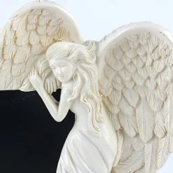 Door Frame Angel Wings Sculpture,Angels Door Frames Decoration,3D Statue Home Art Wall Decoration Resin Figurines Ornaments,for Outdoor Garden Living Room Bedroom Office