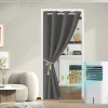 Doorway Curtain Blackout Closet Curtains Thermal Insulated Privacy Grommet Door Curtains for Room Divider, Hallway, Window
