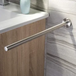 Double Arm Towel Holder 304 Stainless Steel Towel Bar Rail Wall Kitchen Hanger Shelf for Towels Bathroom Towel Rack