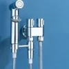 Double Control Mini Shower, Handheld Toilet Bidet Sprayer, Bathroom Toilet Bidet Sprayer Kit