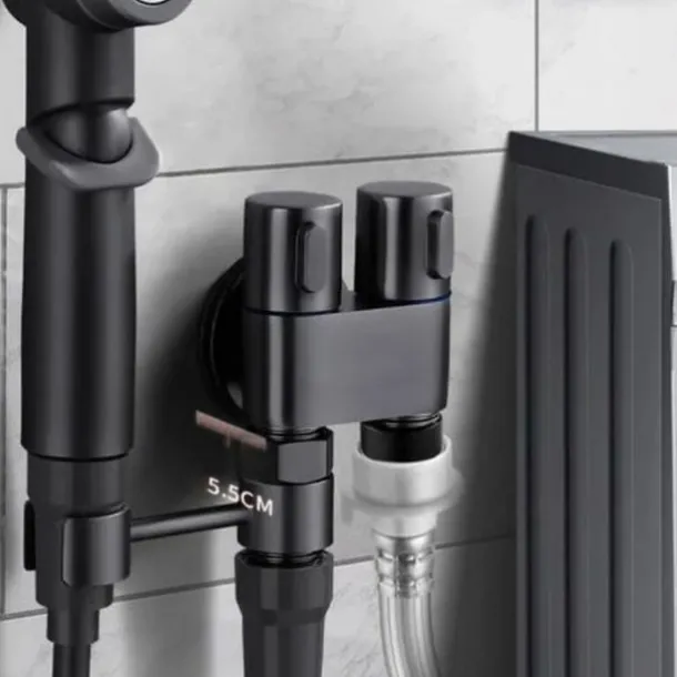 Double Control Mini Shower, Handheld Toilet Bidet Sprayer, Bathroom Toilet Bidet Sprayer Kit