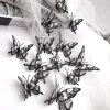 Double Layer Skull Rose Halloween 3d Three-dimensional Butterfly Home Decoration Stickers
