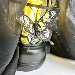 Double Layer Skull Rose Halloween 3d Three-dimensional Butterfly Home Decoration Stickers