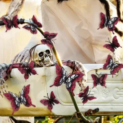 Double Layer Skull Rose Halloween 3d Three-dimensional Butterfly Home Decoration Stickers