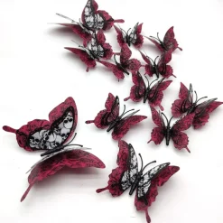 Double Layer Skull Rose Halloween 3d Three-dimensional Butterfly Home Decoration Stickers