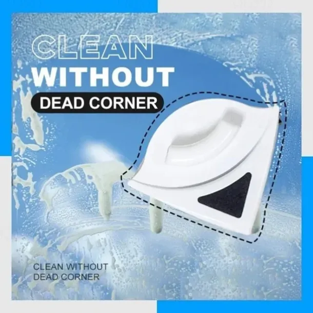 Double Side Window Cleaner Magnetic Window Glass Wiper Cleaning Tool for High-Rise Household Cleaning Cleaning Windows Thickness 3-8mm Window Cleaner Double Side Glass Wiper Adjustable Magnetic