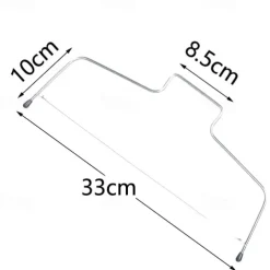 Double Wire Cake Cutter Slicer Adjustable 2 Line Stainless Steel DIY Butter Bread Divider Pastry Knife Kitchen Baking Tools
