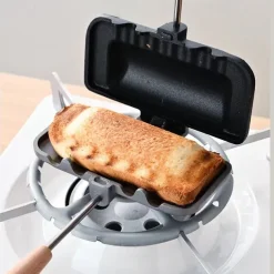 Double-sided Sandwich Baking Pan Baking Pan Outdoor Double Sided Frying Pan Sandwich Double Sided Nonstick Frying Pan With Removable Handle Aluminum Flip Top Pan