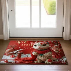 Dragon Colorful Doormat Floor Mats Washable Rugs Kitchen Mat Non-Slip Oil Proof Rug Indoor Outdoor Mat Bedroom Decor Bathroom Mat Entrance Rug