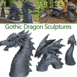 Dragon Garden Decoration Resin Dragon Statue Decorations Resin Dragon Jardin Garten Decor Easter Garden Decor Home Accessorie
