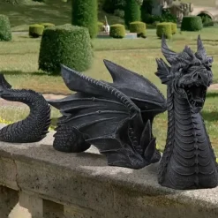 Dragon Garden Decoration Resin Dragon Statue Decorations Resin Dragon Jardin Garten Decor Easter Garden Decor Home Accessorie