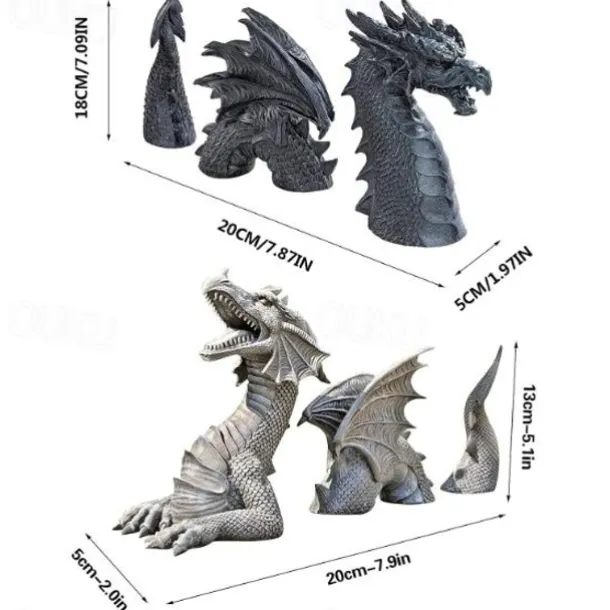 Dragon Garden Decoration Resin Dragon Statue Decorations Resin Dragon Jardin Garten Decor Easter Garden Decor Home Accessorie