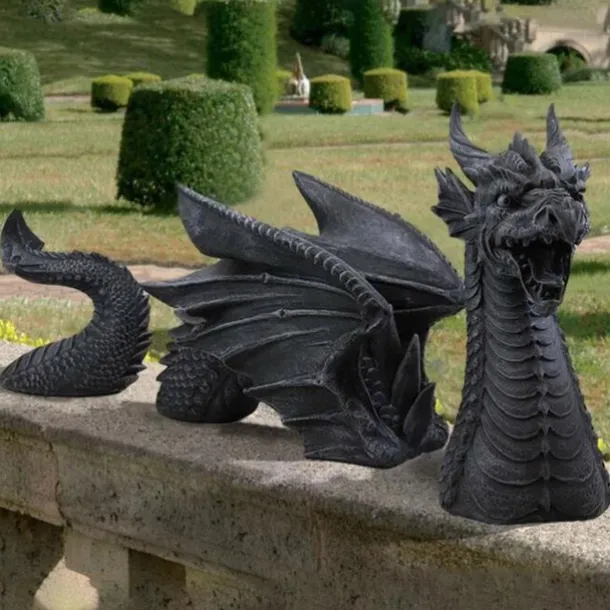 Dragon Garden Decoration Resin Dragon Statue Decorations Resin Dragon Jardin Garten Decor Easter Garden Decor Home Accessorie