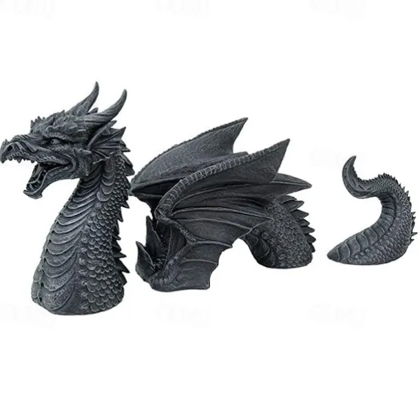 Dragon Garden Decoration Resin Dragon Statue Decorations Resin Dragon Jardin Garten Decor Easter Garden Decor Home Accessorie