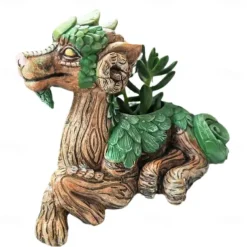 Dragon Succulent Planter, Creative Garden Guardian Statue, Ideal Sculpture & Figurines, Home Decor, Gift
