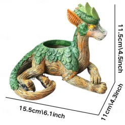 Dragon Succulent Planter, Creative Garden Guardian Statue, Ideal Sculpture & Figurines, Home Decor, Gift