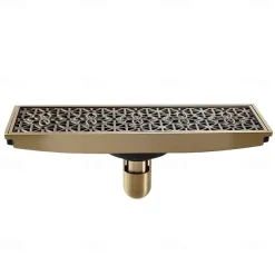 Drain Creative Brass 1pc Floor Mounted / Chrome / #