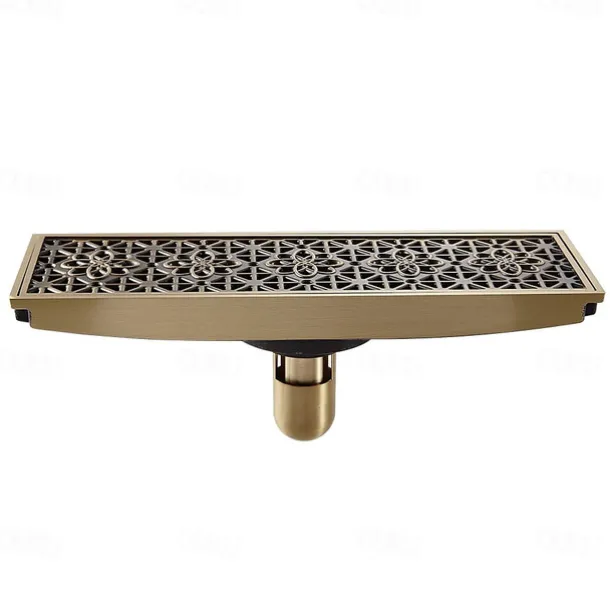 Drain Creative Brass 1pc Floor Mounted / Chrome / #