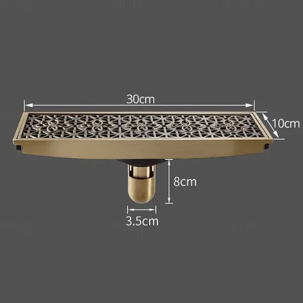 Drain Creative Brass 1pc Floor Mounted / Chrome / #