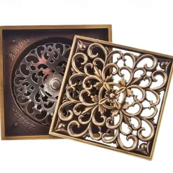 Drain Premium Design / Cool Contemporary Brass 1pc Floor Mounted