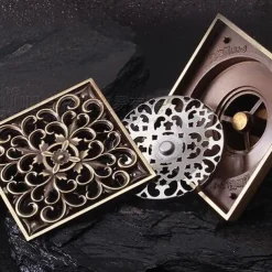 Drain Premium Design / Cool Contemporary Brass 1pc Floor Mounted