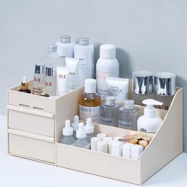 Drawer Makeup Storage Box Cosmetic Storage Box Desktop Dresser Organizer Container Jewelry Lipstick Cosmetics Storage Rack Large Capacity