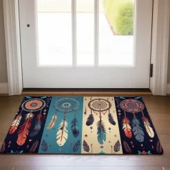 Dreamcatcher Boho Doormat Floor Mats Washable Rugs Kitchen Mat Non-Slip Oil Proof Rug Indoor Outdoor Mat Bedroom Decor Bathroom Mat Entrance Rug