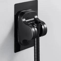 Drill-Free High Pressure Handheld Shower Head Set with ON/OFF Pause Switch 5 Spray Modes Water Saving Showerhead, Detachable Shower Accessories Bracket