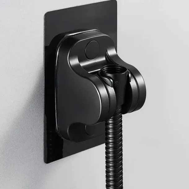 Drill-Free High Pressure Handheld Shower Head Set with ON/OFF Pause Switch 5 Spray Modes Water Saving Showerhead, Detachable Shower Accessories Bracket