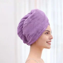 Dry Hair Cap Embroidery Cap Double-Layer Shower Cap Quick-Drying Strong Water Absorption Thickened Home Bag Hair Dry Hair Towel Back To School College Student