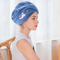 Dry Hair Cap Female Super Absorbent Quick-Drying Hair Towel Wiping Hair Towel Shower Cap Artifact 2021 New Turban Thickening