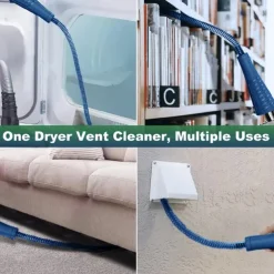 Dryer Vent Cleaner Kit Vacuum Attachment Bendable Dryer Lint Remover Dryer Lint Screen Cleaning Hose