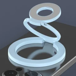 Dual-Sided Magnetic Phone Mount - Strong Suction for Car/Desk, 360 Adjustable, Compatible with iPhone, Samsung, Google, Moto Series Cases