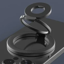 Dual-Sided Magnetic Phone Mount - Strong Suction for Car/Desk, 360 Adjustable, Compatible with iPhone, Samsung, Google, Moto Series Cases